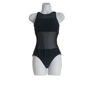 Venus Girls Leotard Black Dance Gymnastics Leotard Size 6